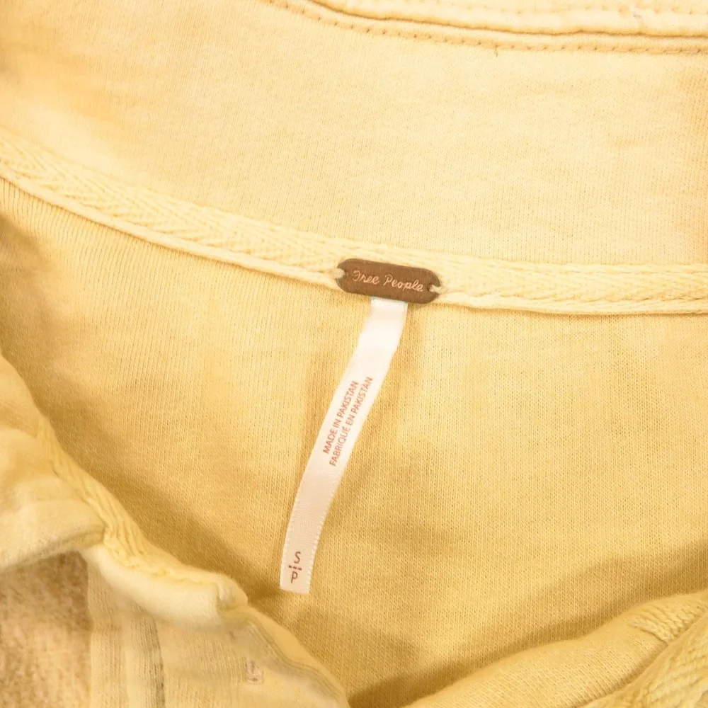Free People Top Womens Small Cream Oversized Shacket Jacket Elbow Patch Campfire